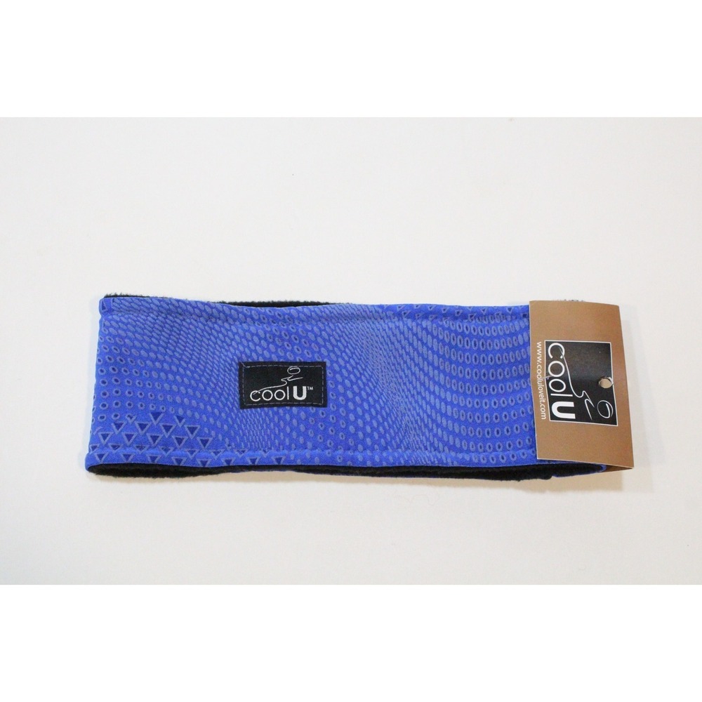 CoolU Unisex Blue Fleece Winter Headband Handmade in USA NEW
